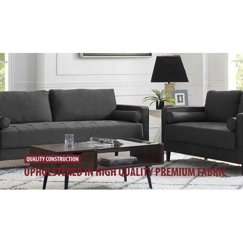 Garren 39.8 Square Arm Tufted Club Chair